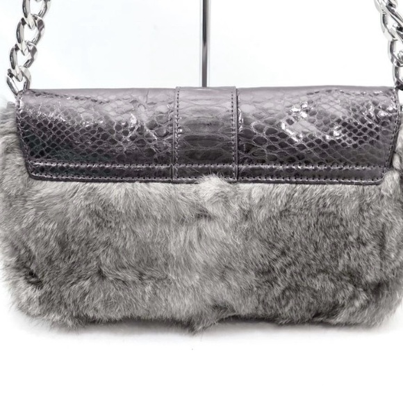 MICHAEL KORS furry, grey shoulder bag - Picture 2 of 3